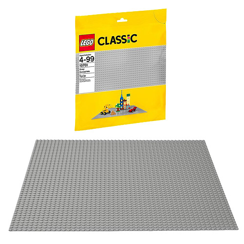 LEGO 10701 Gray Baseplate, Not Mint
